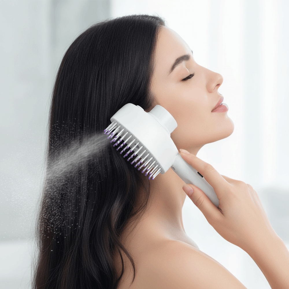 Hair Spray Color - Multi-Function Red Light Spray Massage Comb