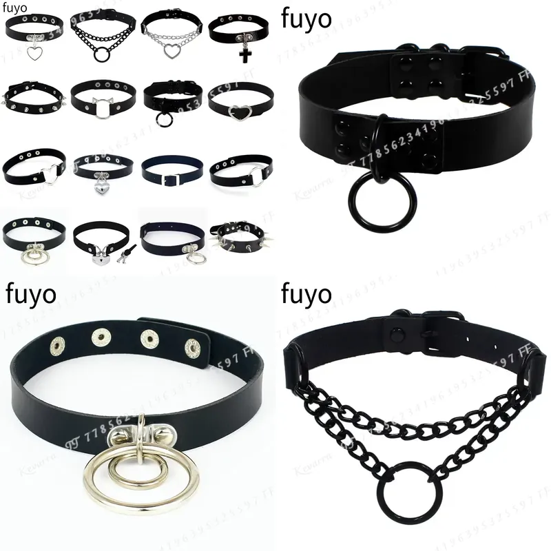 Sexy Punk Leather Choker Colla - Magnetic Clasp Cosplay recension och pris