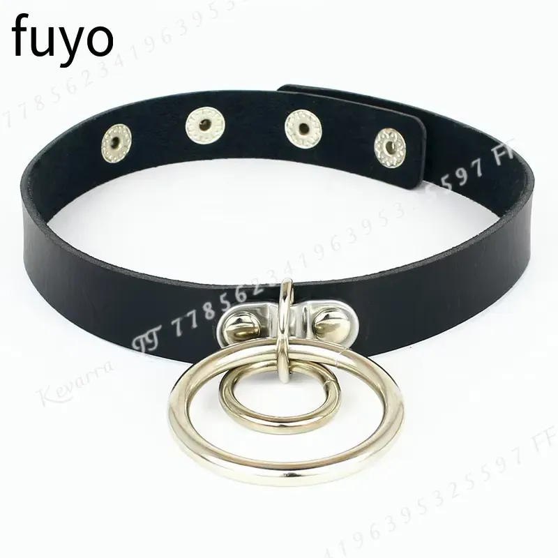 Sexy Punk Leather Choker Colla - Magnetic Clasp Cosplay recension och pris