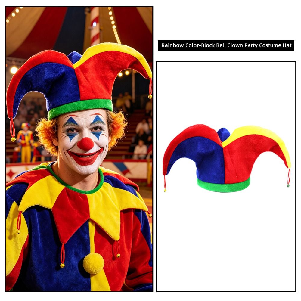 Cap Prop Multicolor Clown Hat  - Cosplay Prop Designer recension och pris