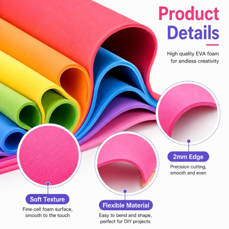 2pcs EVA Foam Sheets, Colorful - Cosplay Props Eva Foam recension och pris