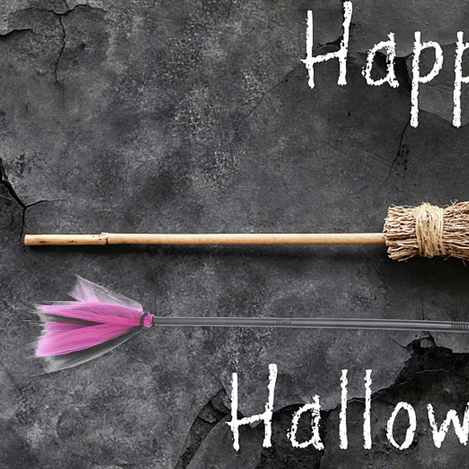 Halloween Broom Prop Witch Cos - Easy Cosplay Prop recension och pris