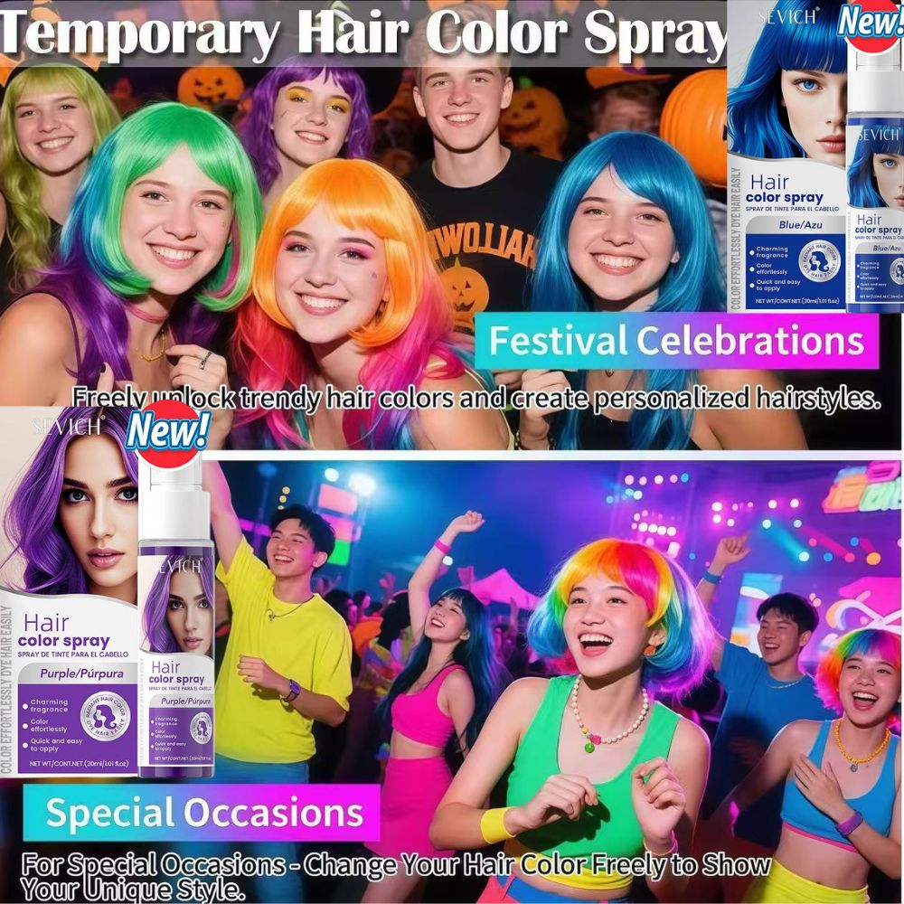 8 Colors Hair Color Spray Disp - Hair Spray Color recension och pris